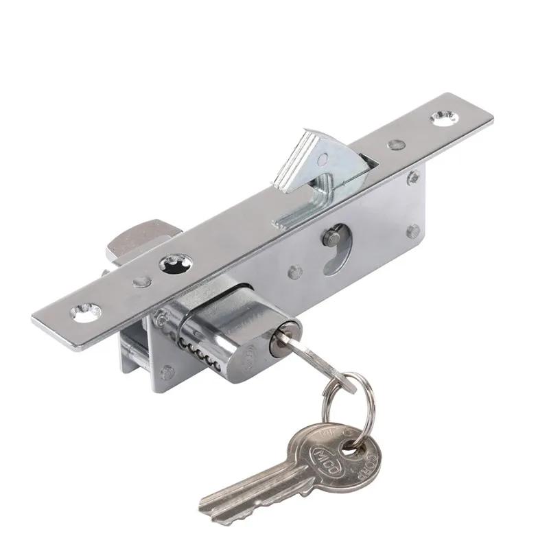 Kitchen Balcony Sliding Door Hook Lock Strong and Durable Zinc Alloy Stealth Security Lock with Keys Indoor Hardware Accessories A