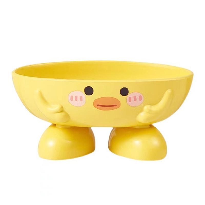 

Soap Dish With Drain Duck Shape Soap Box Drain Soap Holder Bathroom Shower жовтий