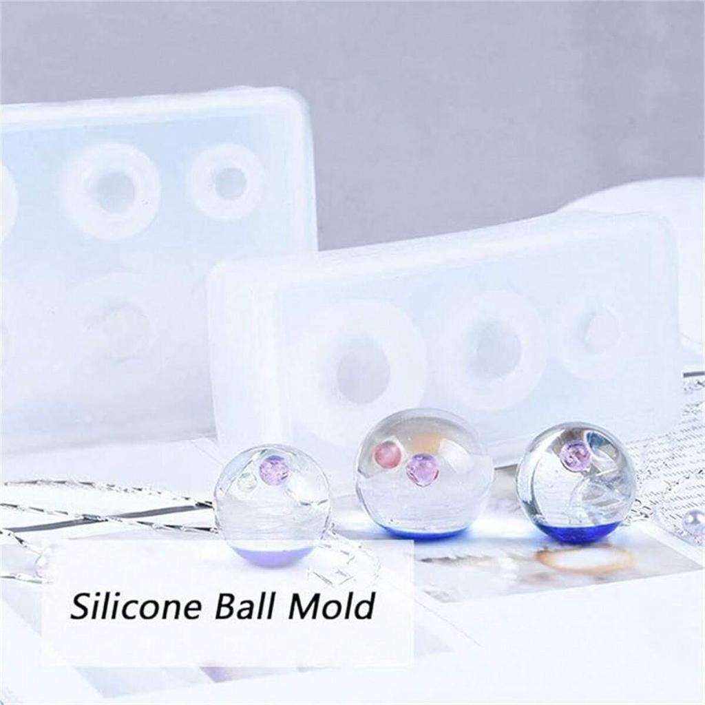 1 peça Molde de Silicone Bola Cósmica, Molde de Fundição de Resina Epóxi 3D para Fabricação de Pingente/Chaveiro DIY