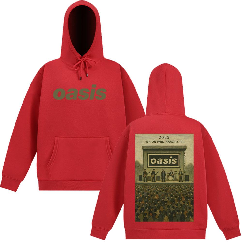 Oasis At Heaton Park Vintage Graphic Hoodies Men Women Sportswear Winter Oversized Fleece Harajuku Casual Pullover