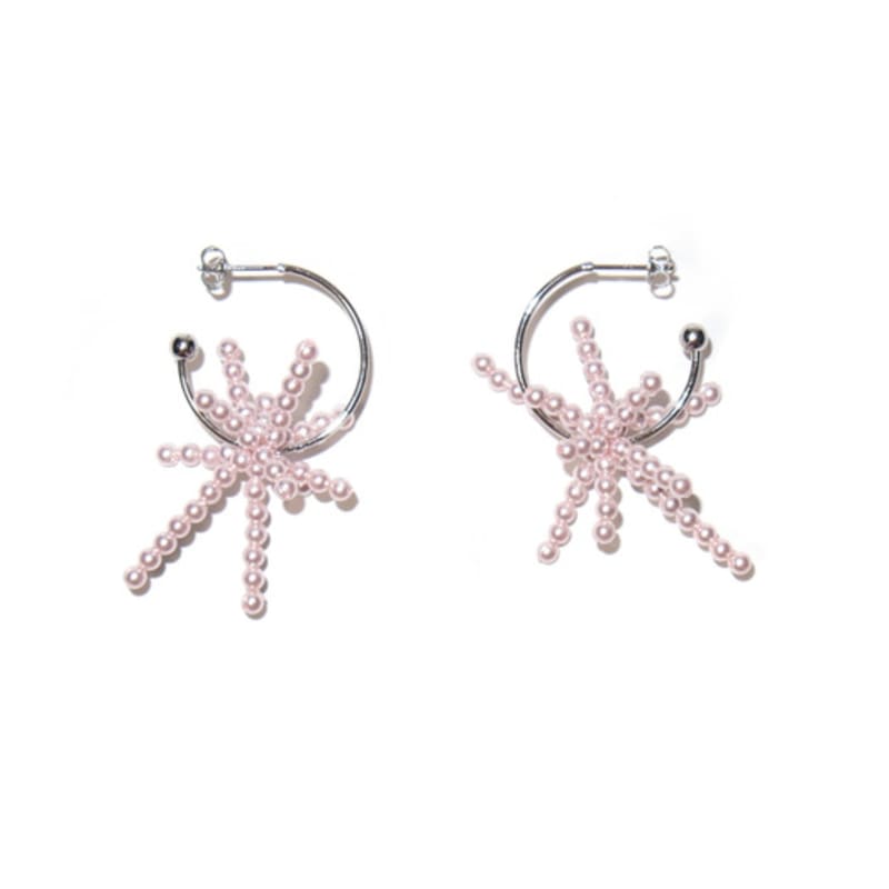 PAULINE LOUISE Signature pale pink motif earrings (mini) Signature pale pink motif earrings (mini)