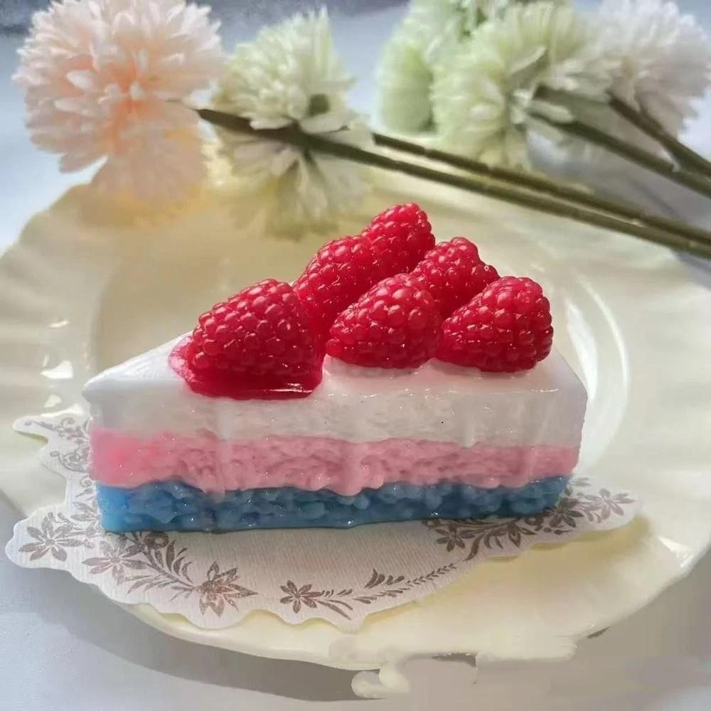 Creative Slow Rebound Cake Toy Portable Soft Squishy Toy Simulated Cake Slow Rebound Simulation Bread Cake Pinch Toy Hand Relax