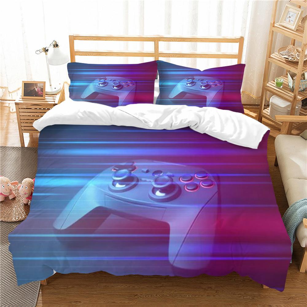 Strona główna pościel 3D Gamepad drukuj zestaw pościeli z mikrofibry pocieszyciel poszwa na kołdrę pościel poszwy na kołdry jeden rozmiar