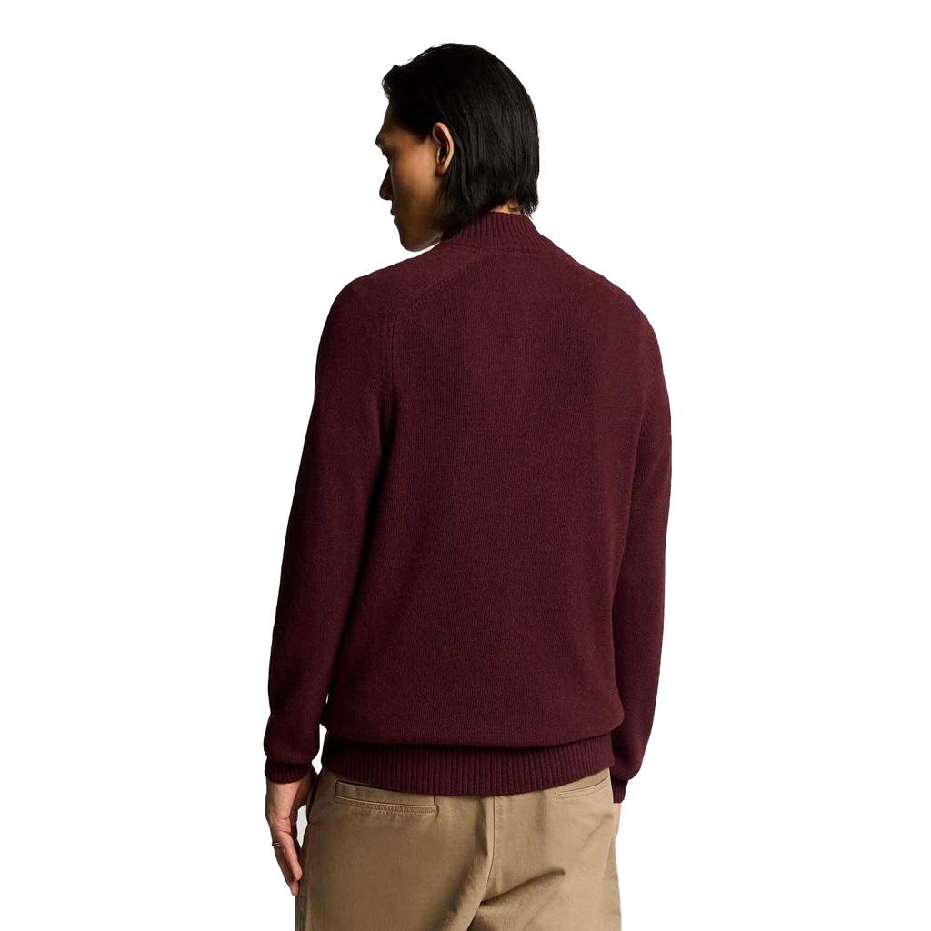 Lyle & Scott Mens Quarter Zip Saddle Sleeve Jumper