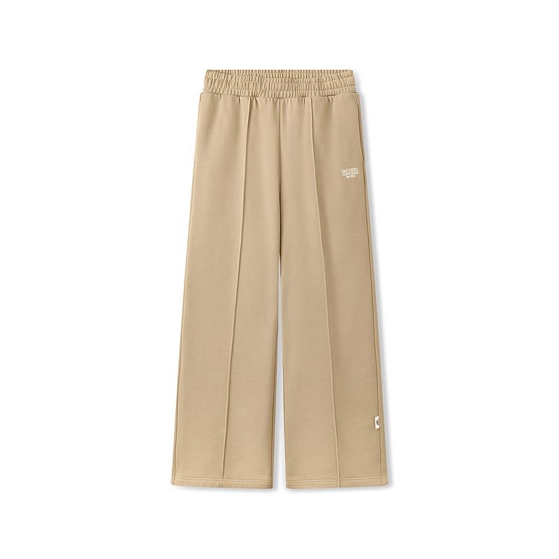 Skechers Casual Simple Versatile Fashion Comfortable Soft Knitted Sports Pants Women bottoms Irish-Cream L325W055-028R S