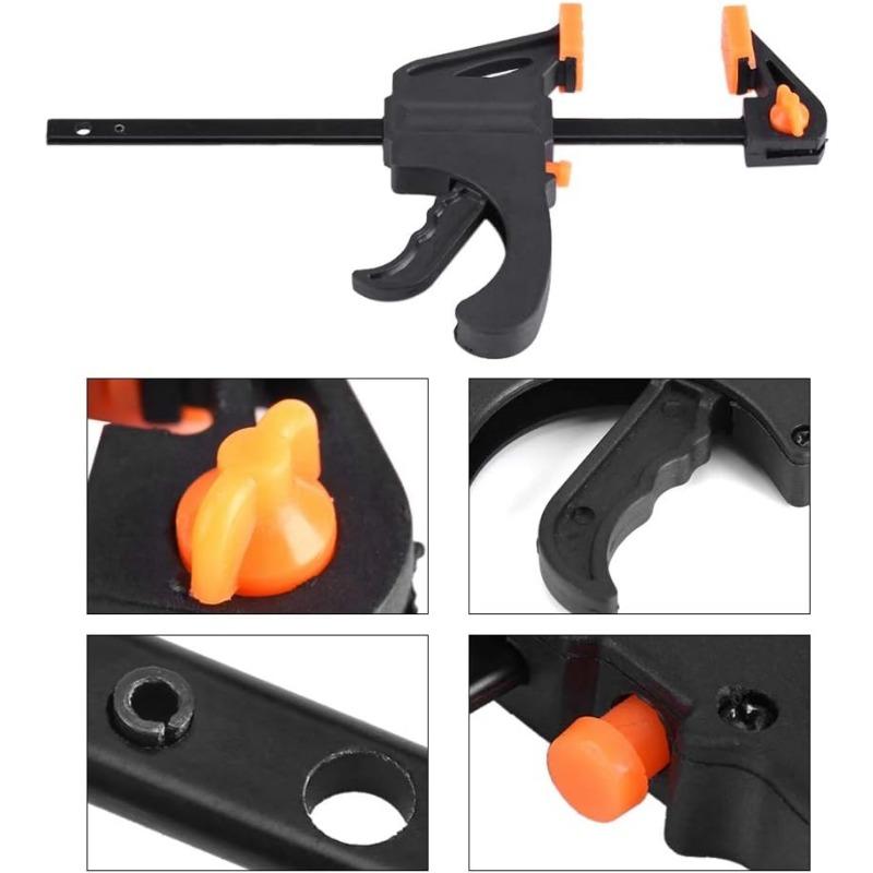 1pcs Plastic Woodworking Clip Bar F Clamp Grip Quick Ratchet Release Squeeze DIY Hand Gadget Tool