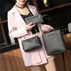 Creativo Coreano Europeo e Americano Semplice Gatto Ferro Borsa a Mano Set da Tre Pezzi Morbido Materiale PU