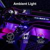 Car LED Interior Strip Lights, TEKSHINNY RGB Car Interior LED Light Wireless APP And Remote Control, 5 In 1 Ambient Lighting Kit With 236 Inches