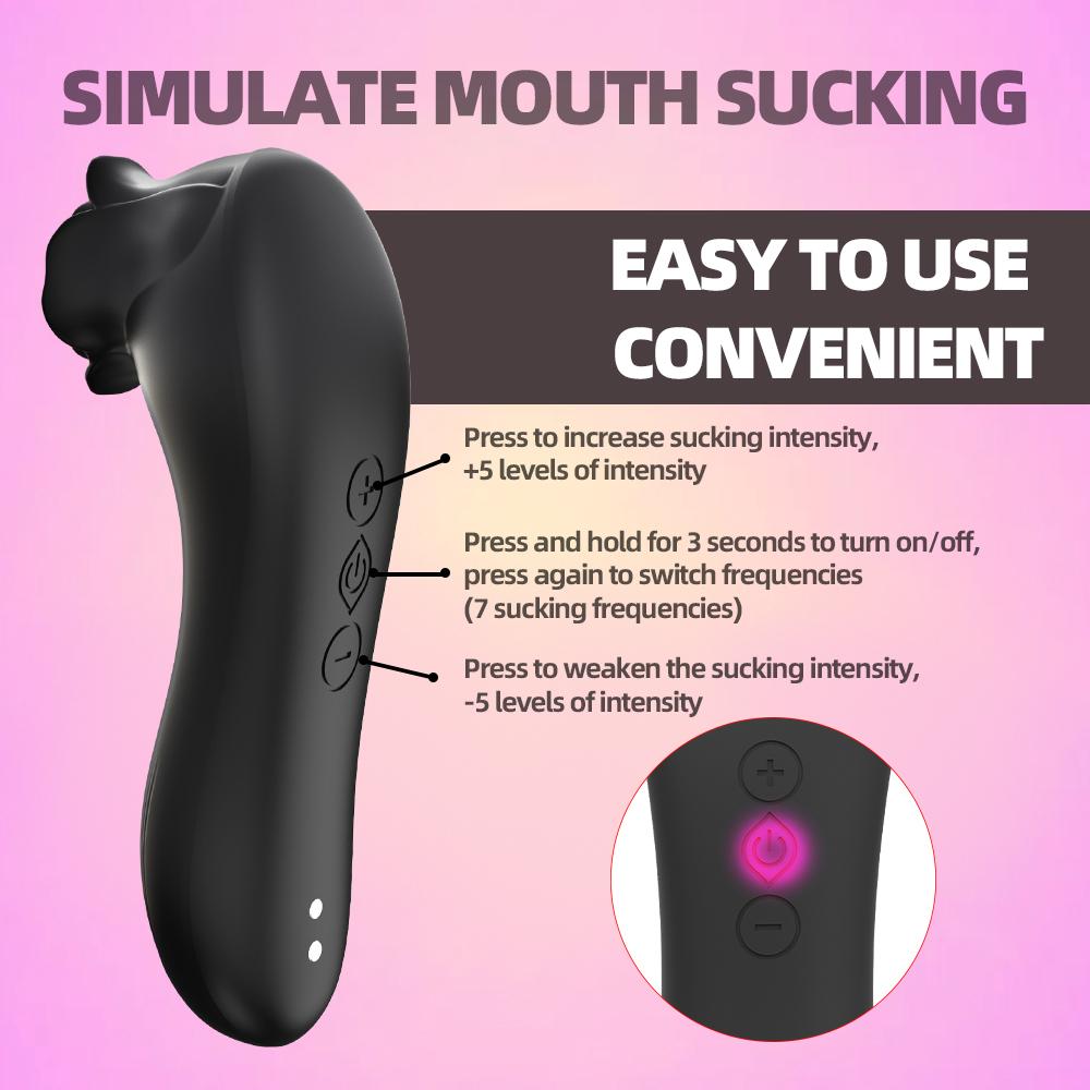 Adult Supplies Sucker Clitoris Sucking Vibrator Female Clit Oral Stimulator Nipple Vagina Sex Toys for Women Masturbator Product