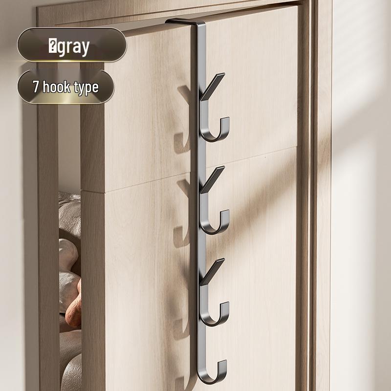 Carbon Steel Over-the-Door Coat and Bag Hook Rack