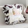 New Double-Layer Thick Lambskin Leisure Blanket for Sofa or Office Nap
