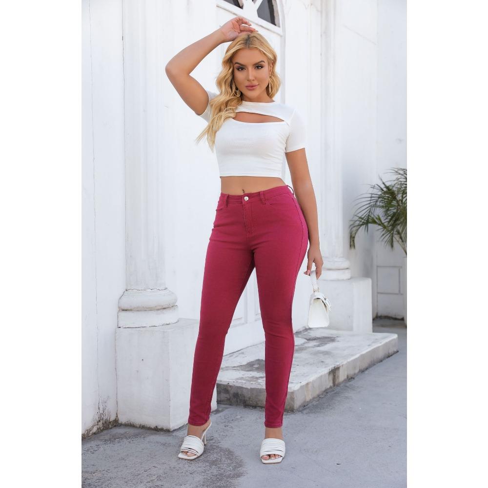 High Pop Skinny Jeans Pencil Jeans