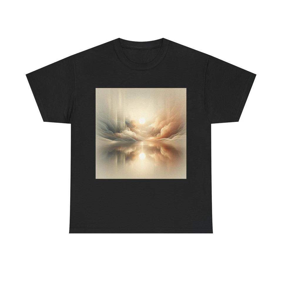Unisex Adult T Shirt Ethereal Light Shadow Minimalist Art L