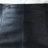 Women Skirt High Waist Sheath Slim Fit Skinny Faux Leather Split Hem Knee Length Solid Color Smooth Zipper Closure OL Commute Lady Midi Skirt