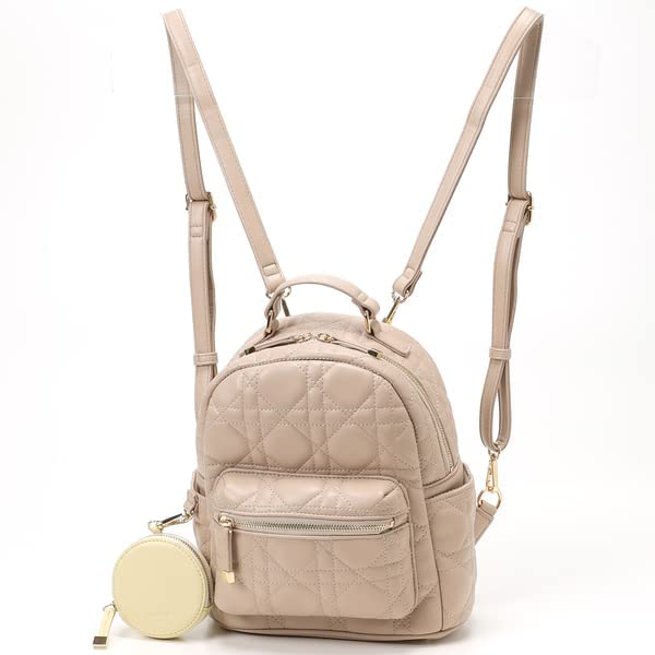 quilted backpack with pouch MONI1047 Beige [Monica] Women's (21)