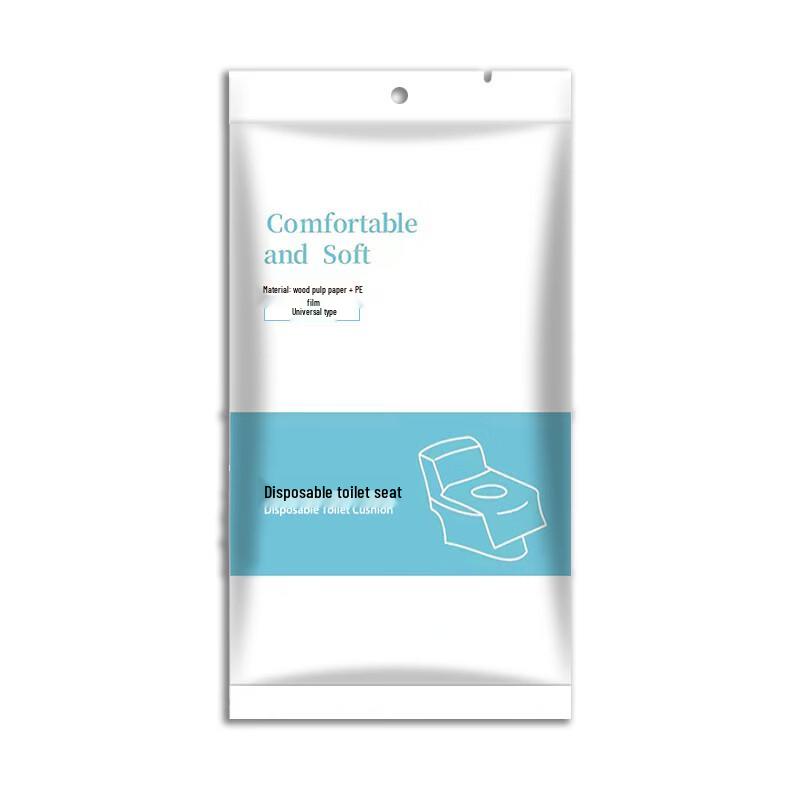 Púliàn Disposable Adhesive & Sterilized Toilet Seat Covers, 50-Pack