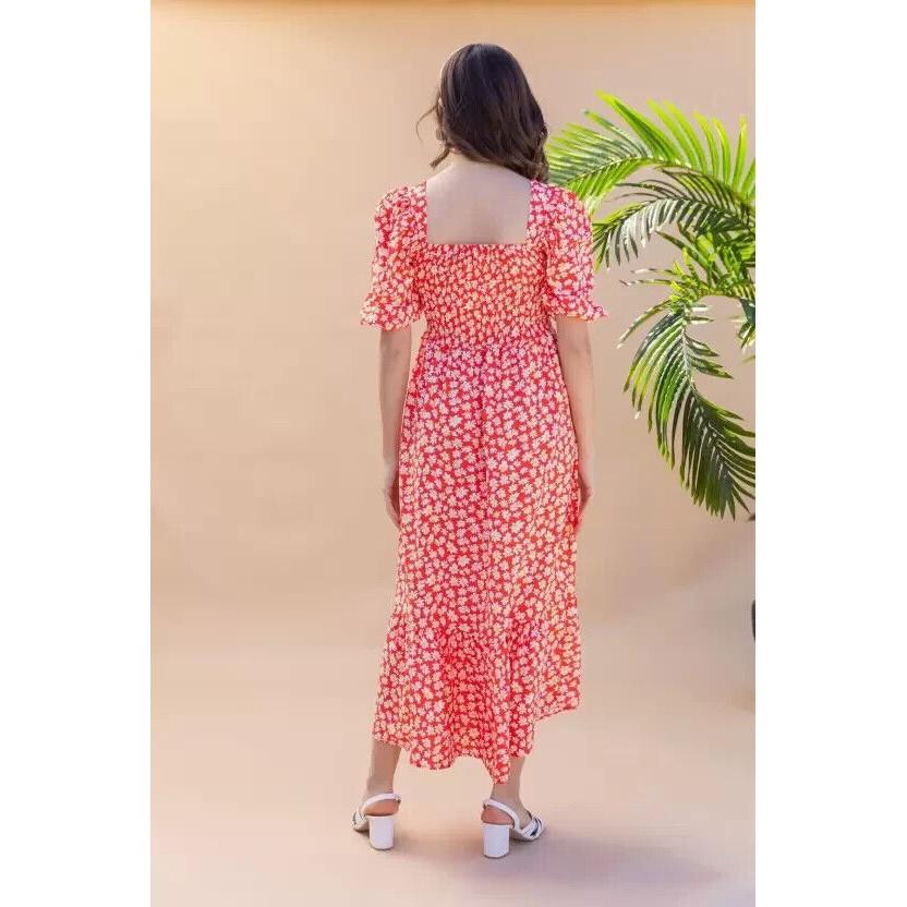 Women Casual A-line Top Tunic Regular Sleeves Crepe Solid Fit and Flare Dress VFE-5019