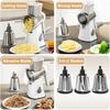 Multi-Function Rotary Cutter, Veggie Slicer, Cheese Shredder, 3-In-1 Interchangeable Blades Rotary Grinder With Hand Crank