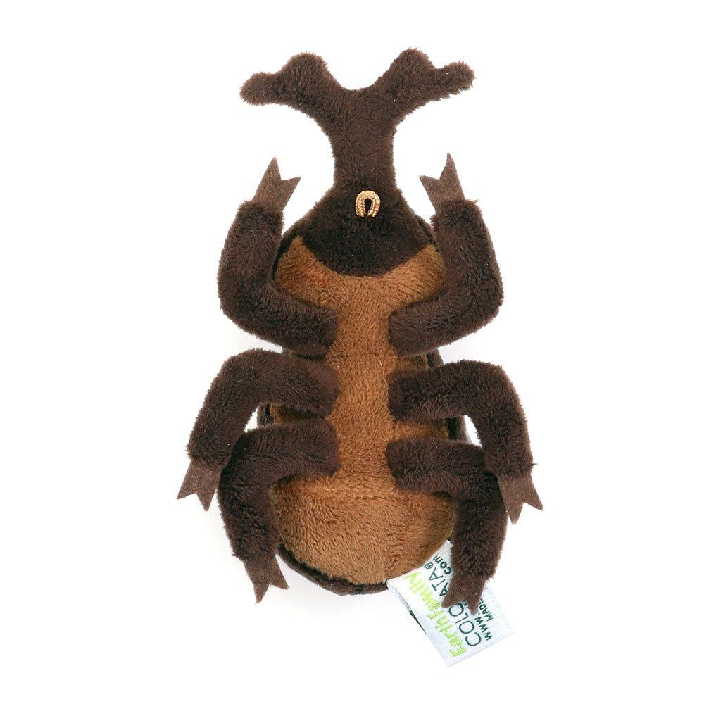 COLORATA Rhinoceros Beetle Plush Mascot (Realistic Insect with Chain) Cute Rhinoceros Beetle Keychain Doll Gift (Twice Tested)  Christmas Present
