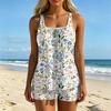 Women's Printed Split Swimsuit Sport Swimsuit Two-Piece Set
