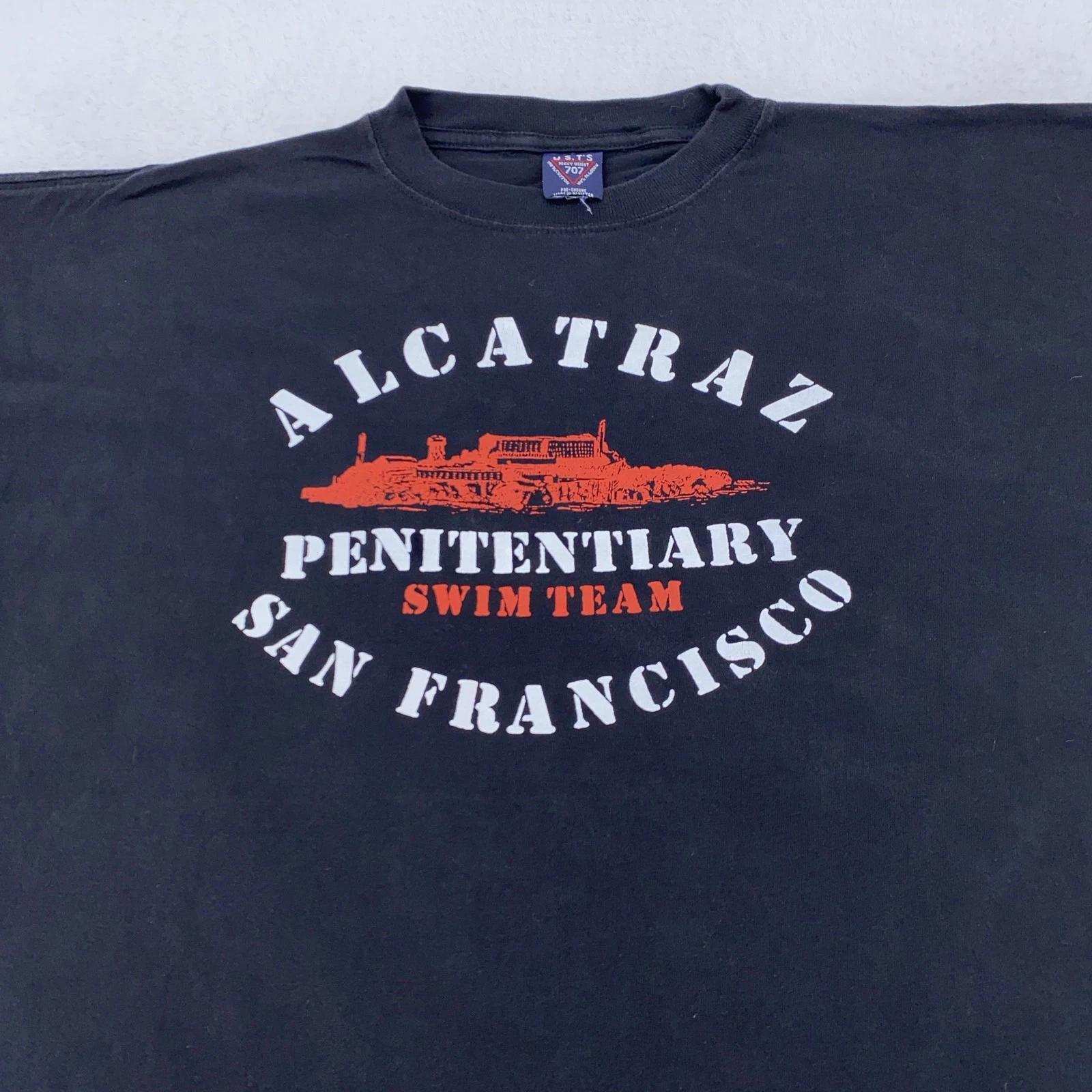 

Vintage Alcatraz Penitentiary Swim Team T-Shirt XL/XXL Prison Joke San Francisco 4XL