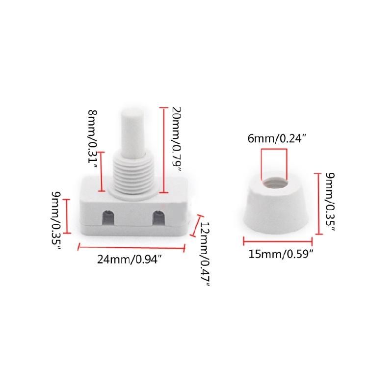 Mini Power Switches ON/OFF Push Button Switch for Home Lamps Industrial Field