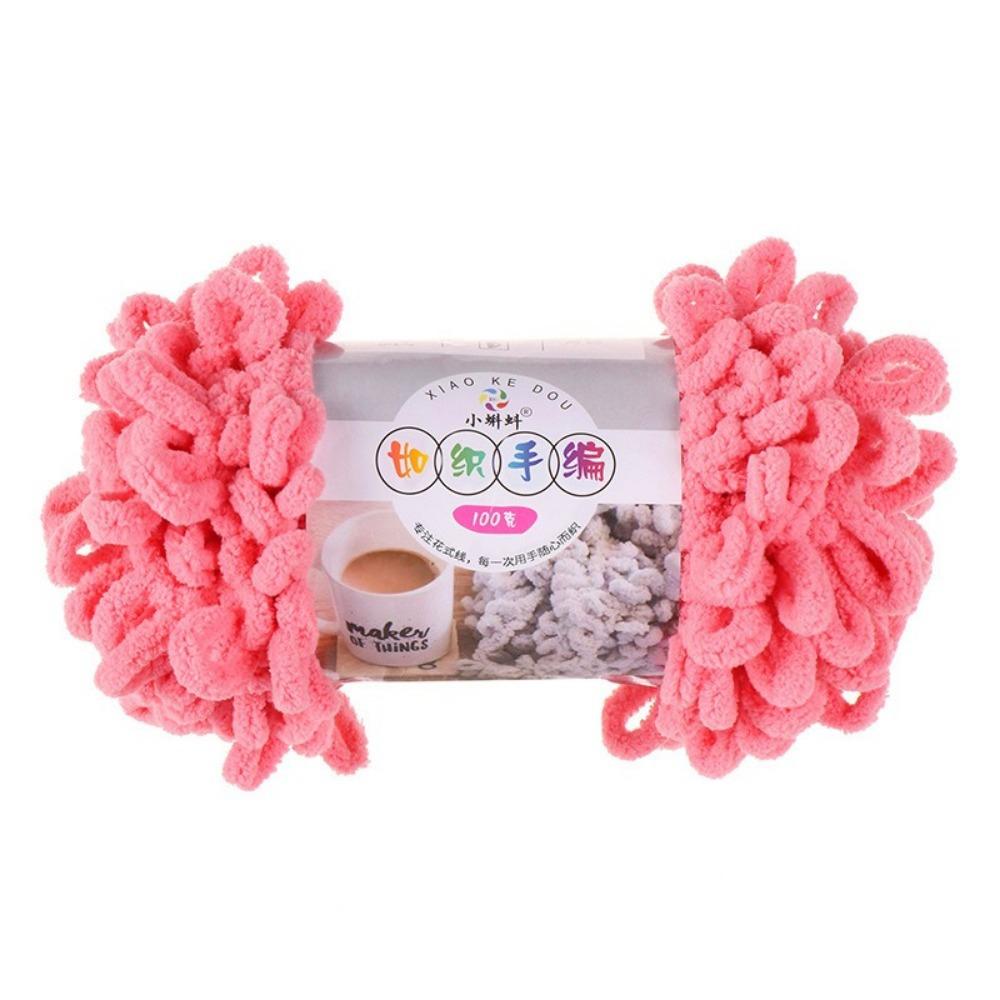 100g/Roll Finger Loop Yarn Multi-color Hand Woven Finger Circle Yarn Anti-pilling Soft DIY Knitting Thread Scarf Knitting