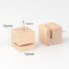 10Pcs Square Wooden Snap Button Pin With Slot For Cork Board Photo Display Decorative Push Pins For Easy Installation