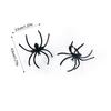 20/40pcs Mini Plastic Spider Rings Black Spider Cupcake Topper Kid Toy Gift Trick Or Treat Halloween Party Decoration Prank Prop