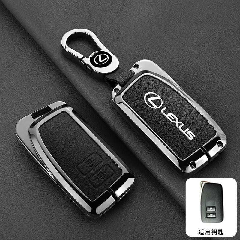 Interior Stickers Zinc Alloy Leather Car Remote Key Case Cover Keychain For Lexus NX GS RX IS ES GX LX RC 200 250 350 LS 450H 30KT6