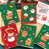 10Pcs Cartoon Christmas Notebook Kawaii Christmas Man Snowman Notepad Portable Pocket Notepad Student Prizes Gifts
