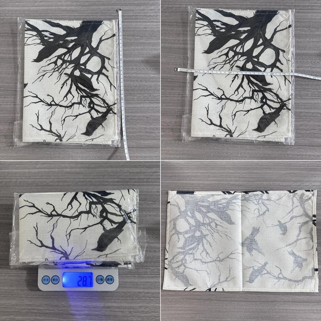 Halloween Crow Table Placemats Accessories for Enhancing Festival Mood At Meals
