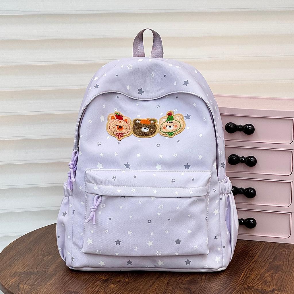 Schoolbag new backpack, primary and secondary school schoolbag, female cartoon, lightweight, high-value, cute dopamine accessories, backpack.