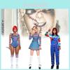 Childs Play Horror Cosplay Costume With Polyester Material For Stage Events