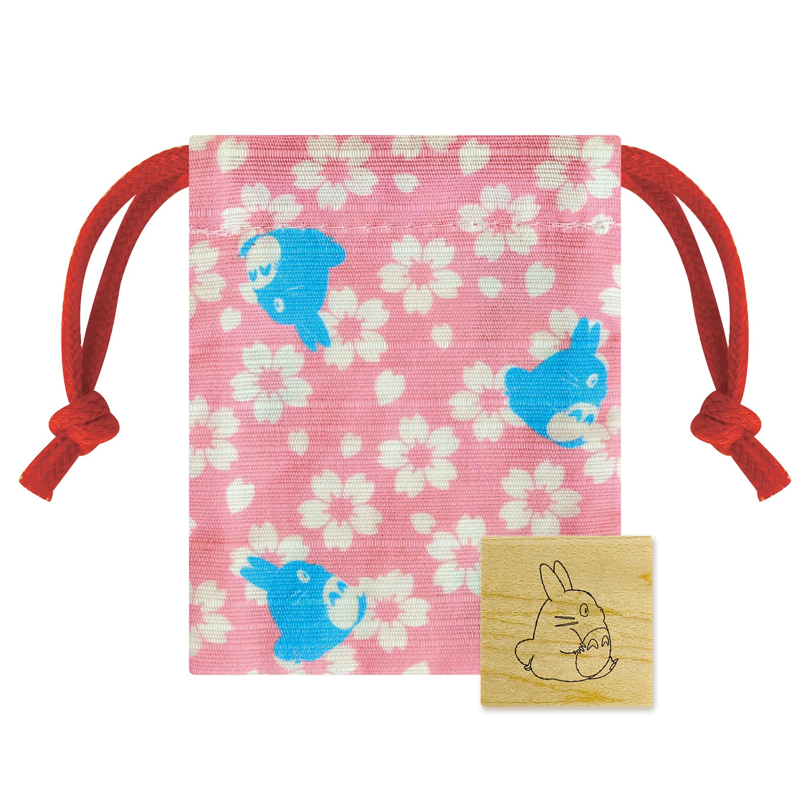 

Beverly Ghibli Totoro Штамп Мешочек на шнурке Средний Тоторо и Штамп, Сакура, TSW-172