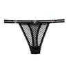 Light European Style Metal Design Sense Spice Girl Thong Thin Sexy Polka Dot Lace Hollow Strip Seduction Underwear Women