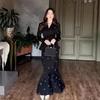 Vestido Largo Elegante para Mujer Otoño 2025 Estilo Retro con Cuello en V y Cintura Ceñida Estilo Europeo y Americano