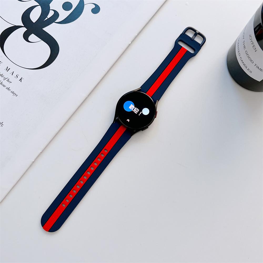 Sportovní proužek silikonový řemínek pro Samsung Galaxy Watch 4 5 6 Classic 40 mm 46 mm 43 mm 47 mm Přezka Náramek na zápěstí Galaxy Watch 4 42 44 mm Příslušenství