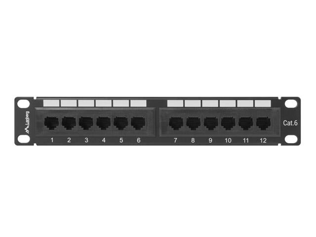 Patch panel Lanberg PPU5-9012-S 12 port 1U 10" kat.5e szary