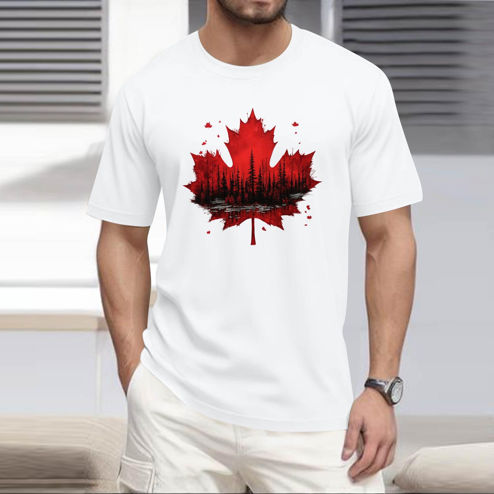 

Мужская повседневная футболка с круглым вырезом и короткими рукавами с принтом XL белый