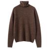 Women's High-Neck Cashmere Sweater: Autumn/Winter, Fancy Yarn, Loose, Thick, Long Sleeve Base Layer
