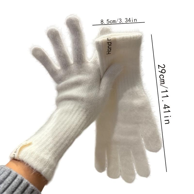 Women'S Thickened Winter Gloves - Heavy Warm 5-Finger Cold-Proof Mittens, Elastic Fit for Various Hand Shapes, Suitable for Outdoor And Party Wear