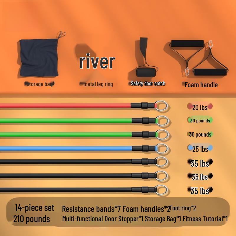 Professional 14-Piece Resistance Band Set
