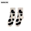 1-20Pairs Winter Warm Padded Socks Thick Mink Plush Cartoon Socks for Girls, Soft Skin-Friendly Home Sleep Socks for Autumn