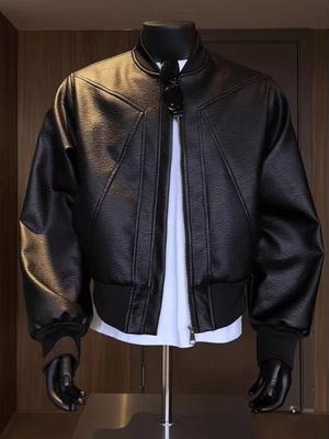 Veste de Baseball Casual Tendance Automne pour Homme en Cuir 2026