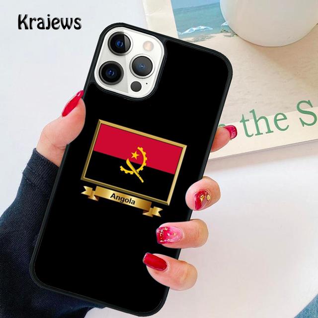 Angola Flag Soft Phone Case For iPhone 14 XR X XS Max 5S 6S 7 8 Plus SE 2020 11 12 13 Pro Max Mini Phone Cover