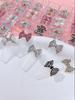12pcs Glitter Bow Nail Art Decoration Supplies - Nail Art Jewelry Women's Nail Art Decoration Supplies Show the Charm of Women's Nail Art