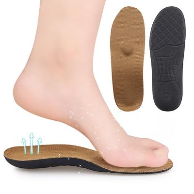 Arch Massage Insole Men's Sweat-absorbing and Breathable Soft Sponge Shock-absorbing and Pressure-relieving Anti-skid Basketball Running Sports Insole