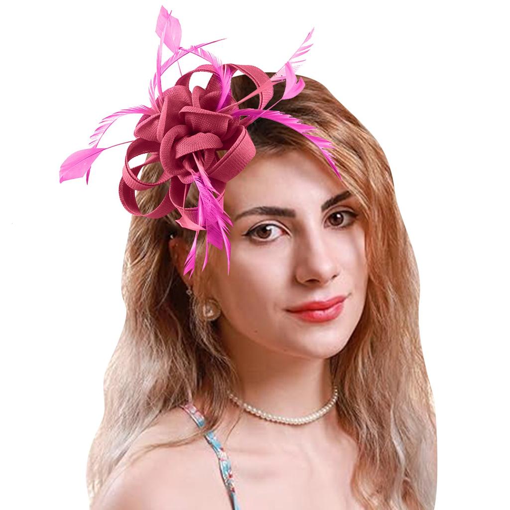 Hair Clip Flowers For Women Fascinators For Women High Tea Party Hats Cocktail Wedding Headware Bridal Headpiece