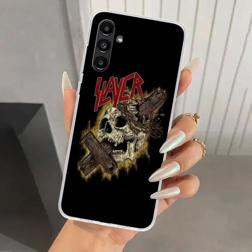 Slayer Heavy Metal Rock Band Phone Case for Samsung Galaxy A17 A16 A37 A26 A36 A57 A56 A15 A25 A35 A55 A14 A24 A34 A54 A13 A23 A